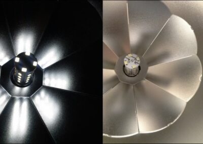 High performance diffused LED reflector